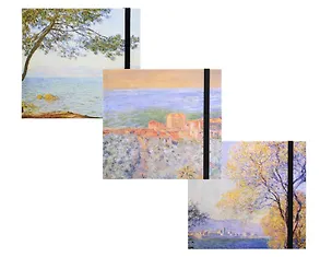 Скетчбук 230*220 50л "К.Моне" 160г/м2, тверд.обл., резинка, ассорти 3134495