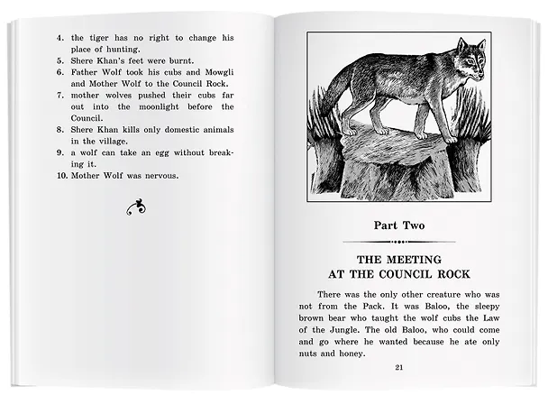 Книга Книга джунглей/The Jungle Book. Домашнее чтение с заданиями по ФГОС. Английский клуб (Редьярд Киплинг) — 4