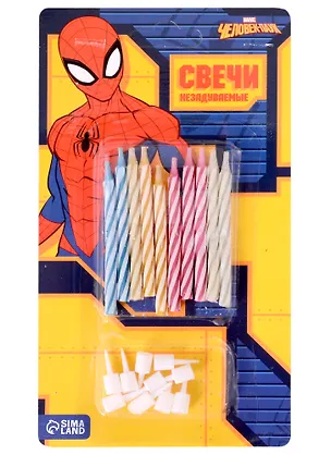 Набор свечей для торта Человек-паук Spider-man (10 шт) (5108383) 2929551