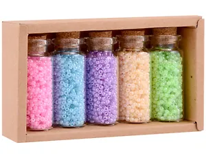 Набор бисера № 2, 5 цветов по 15,5 грамм