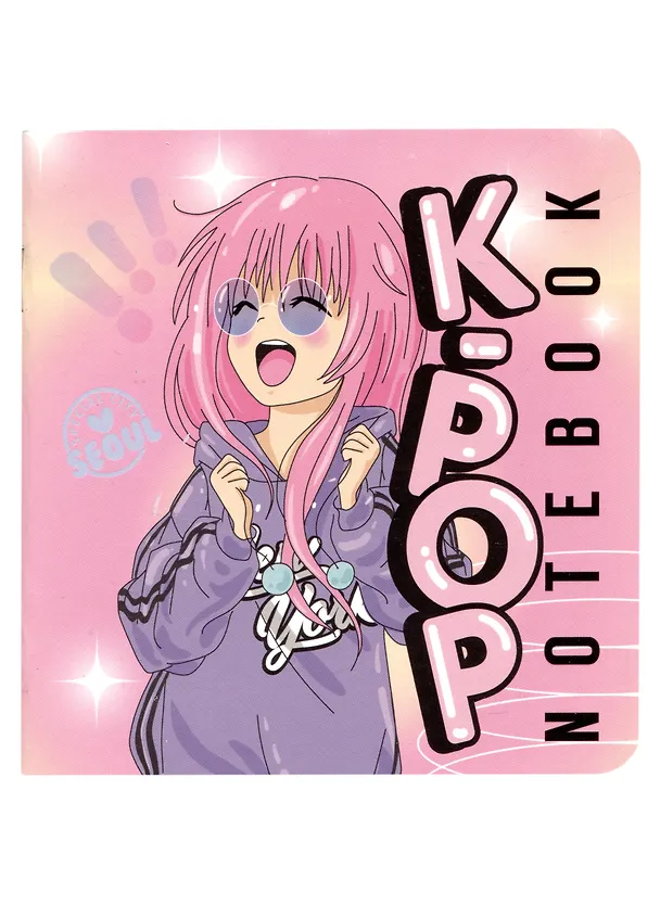 Записная книжка «K-POP» 130х130 мм, 64 листа в клетку, Контэнт, в ассортименте 2985428 — 2