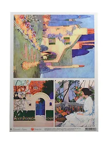 Декупажная карта Жаркий полдень (мини) (00580)