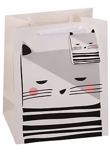 Пакет подарочный бумажный А5 "Грустный кот", детский