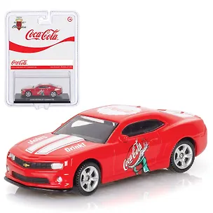 450029 Машинка литая коллекционная Motor City - Die-сast модель Coca-Cola 2013 Chevrolet Camaro SS, масштаб 1:64 (металлическая), возраст 14+ 3170868
