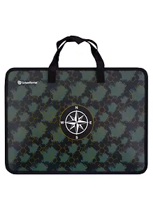 Папка для труда А4 "X-TREME" 330*260*75, пластик, ткан.ручки, широкая