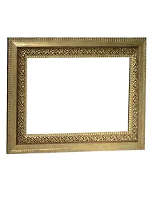 Рама 20*30 пластиковая, цв. золотой с цветами, Двуреченский