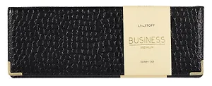 Планинг дат. 2025г. 56л "Business Premium. Lizard" черный, 7Б, тв.переплет, настольный, иск.кожа, обл.поролон, евроспираль, съемный тонир.блок, мет.уголки, инд.уп