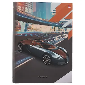 Тетрадь на кольцах в клетку Listoff, "Уличные гонки", 120 листов