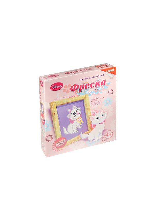 Кпд-005 Фреска Картина из песка Disney Кошка Мари (+ рамка) (LORI) (набор д/творч.) (4+) 2534693 — 1