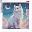 Алмазная мозаика "Лунный кот" 30*30 см — 3078341 — 1