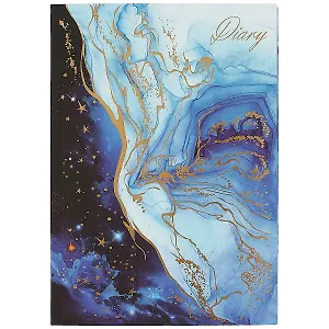 Ежедневник недат. А5 80л "Небосвод" интегр.переплет, тисн.фольгой, лам.софт-тач, офсет