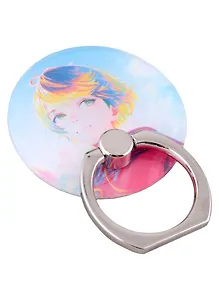 Держатель-кольцо для телефона Аниме Синтонимы Персонаж на фоне неба (цветной) (Медина Мирай) (металл) (коробка)