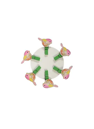 Набор Прищепки Яркие птички (159359) (6шт) (упаковка) 2420367