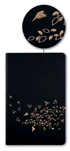 Ежедневник, Феникс+ А5, 192стр., недатирванный Соф -Тач чёрный, мягкий переплет