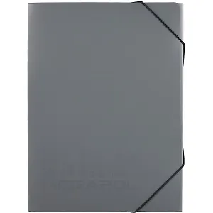 Папка на резинке А4 "MEGAPOLIS" 30мм, пластиковая, серый, Erich Krause