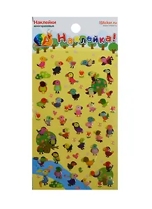 Наклейка декоративная леденцовая 1 Птицы 1 (95х185) (Наклей-ка) (упаковка)