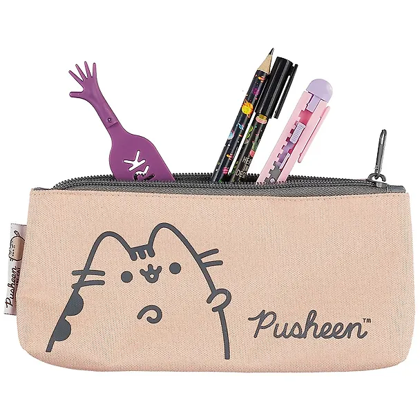 Пенал-косметичка "Pusheen" треуг.форма, молния 258238 — 2