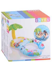 Круг надувной для плавания с сидением 117х75 см "Мой первый круг", INTEX