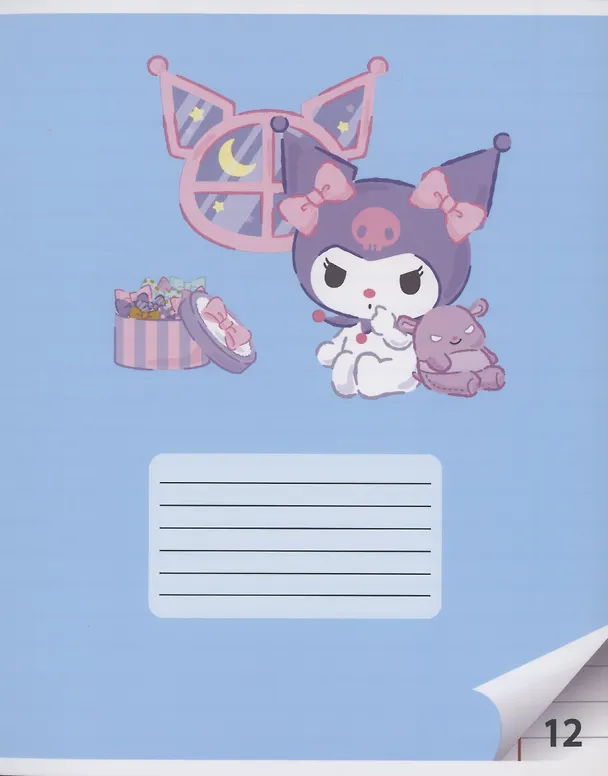 Тетрадь в линейку Centrum «Hello Kitty+Kuromi» в ассортименте, 12 листов 3037576 — 5