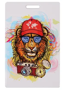 Чехол для карточек Лев хипстер (ДК2017-124)