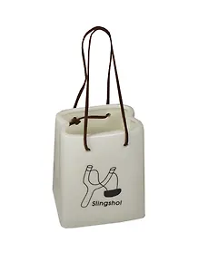 Подставка керамическая в виде пакета Рогатка (003393)