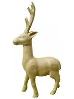 Фигурка из папье-маше объемная бол. Олень (LA105) (30х10х54см)