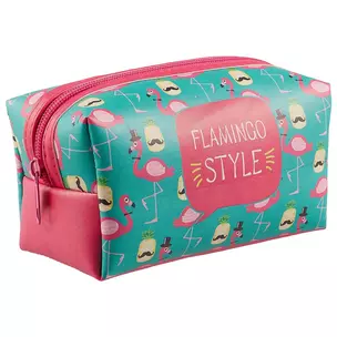 Косметичка на молнии Flamingo style (16х8) (ПВХ бокс) — 2606293 — 1