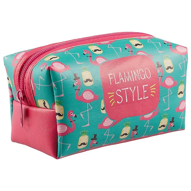 Косметичка на молнии Flamingo style (16х8) (ПВХ бокс) 2606293 — 1