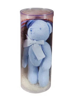 Мишка в тубусе Счастье (вязаный) (26см) 2484781