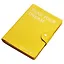 Ежедневник дат. 2025г. А5 176л "Impression" желтый, иск.кожа, мягк. переплет, на кнопке, шелкография, тонир.блок, ляссе — 3070210 — 2