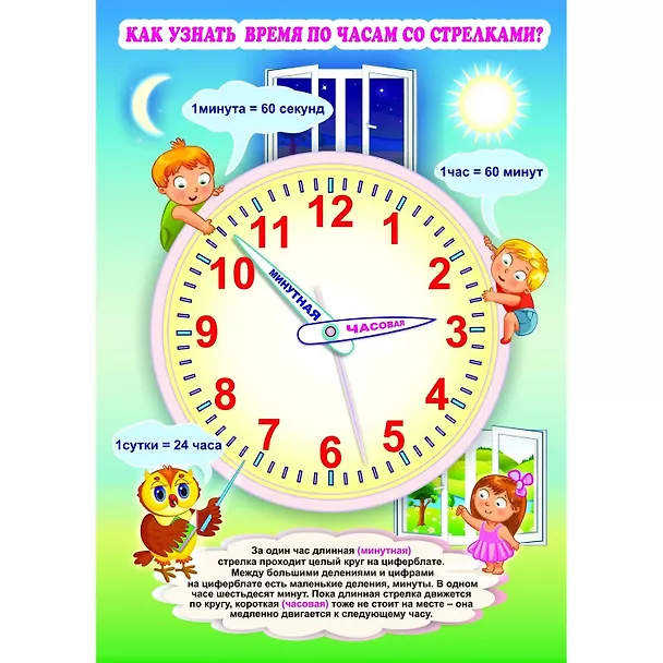 Книга Комплект из 4-х плакатов "Изучаем время". ФГОС. ФГОС ДО () — 2