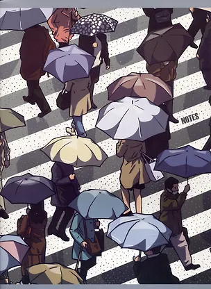 Тетрадь А4 80л кл. "Umbrella" скрепка, мел.картон 2973325