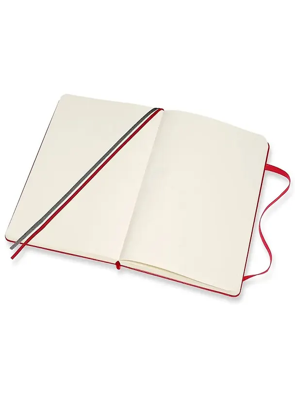 Книга для записей А5 200л лин. "CLASSIC EXPANDED Large" тв.обл., красный, резинка, 2 ляссе, Moleskine 255754 — 6