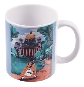 Кружка СПб Ноксо Наедине с Петербургом Исаакиевский (керамика) (330мл) (К2025-128)