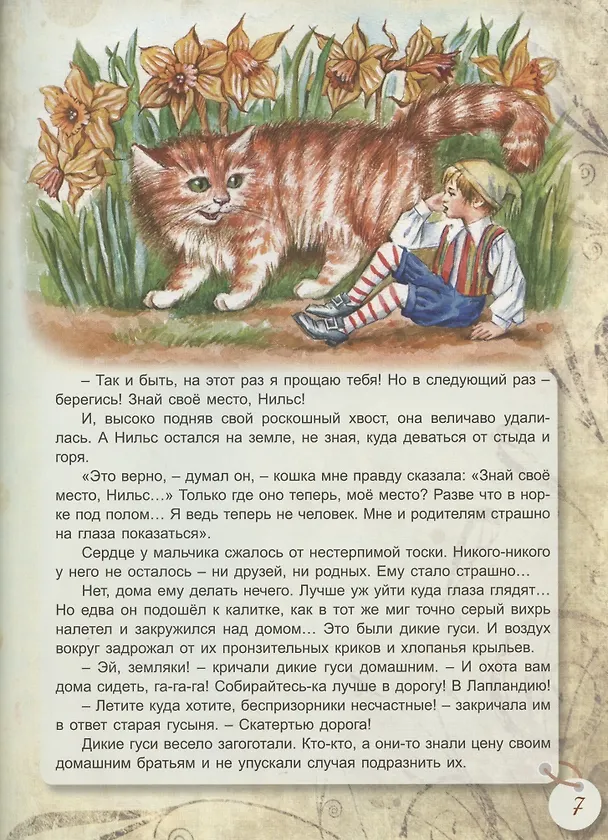 Книга Сказочное путешествие Нильса с дикими гусями (Сельма Оттилия Лувиса Лагерлёф) — 3