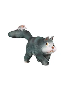 Фигурка Кошка с мышкой (6см) (450-347)
