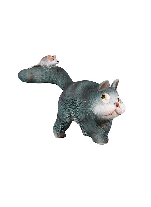 Фигурка Кошка с мышкой (6см) (450-347) 2368798 — 1