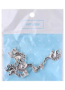 Бейл с подвеской металл для творчества "Голова единорога"