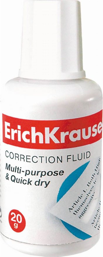 Корректор Erich Krause, 20 мл, кисть, на химической основе 213976 — 1
