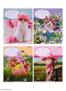 Тетрадь в косую линейку Hatber, "Милашки", А5, 12 листов, в ассортименте