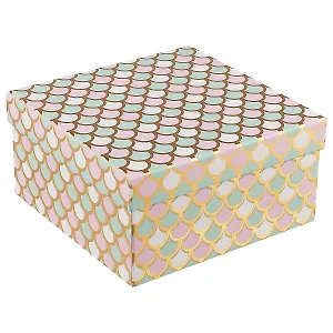 Подарочная коробка «Pastel fish-scale» большая