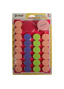 Набор Панчей креатив. одинарн. для тиснения (394027) (d=1,8см) (26 насадок) (Hobby) (блистер)