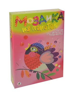 Мозаика из пайеток Снегирь (2612) (Чудо-мастерская) (набор для творчества) (коробка) 2401603