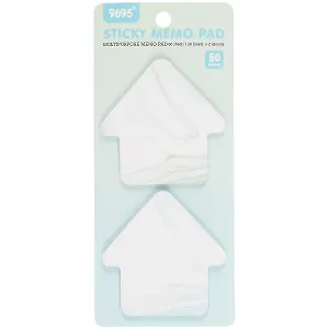 Блок бумаги самоклеящийся 70*70мм 2*30л. "Мрамор", ассорти