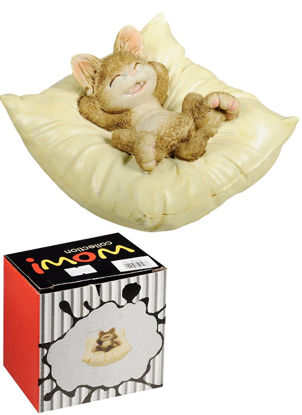 Фигурка Котик на подушке (10х10х6) (450-523) 2570312 — 1