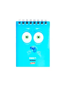 Блокнот А7 40 листов клетка "ПРИКОЛЫ. FACE" гребень