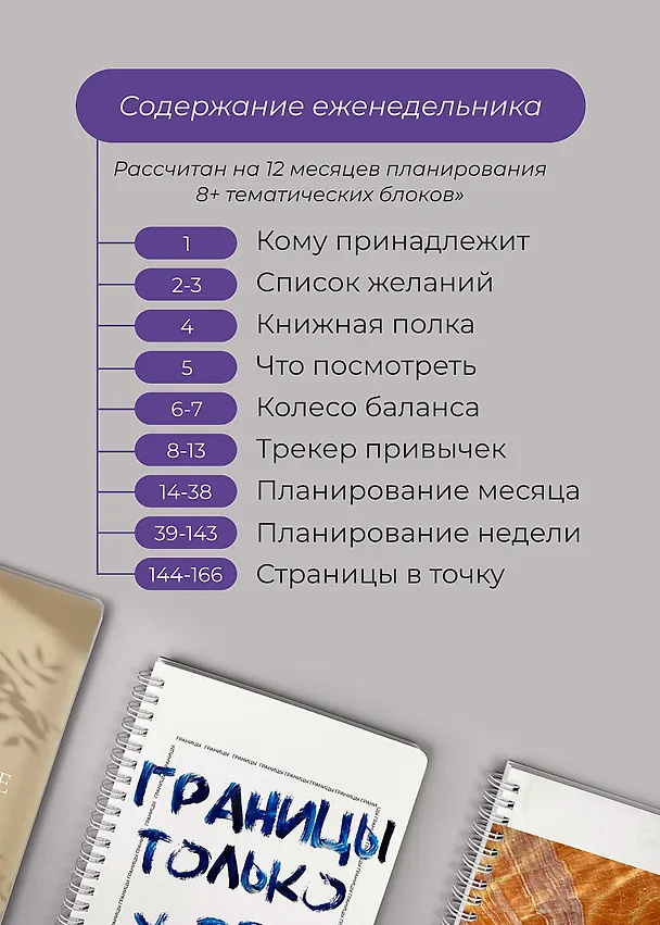 Еженедельник недатированный «DoYourLine. Верь в себя 2.0» А5, 83 листов, Remarklee 3130316 — 3