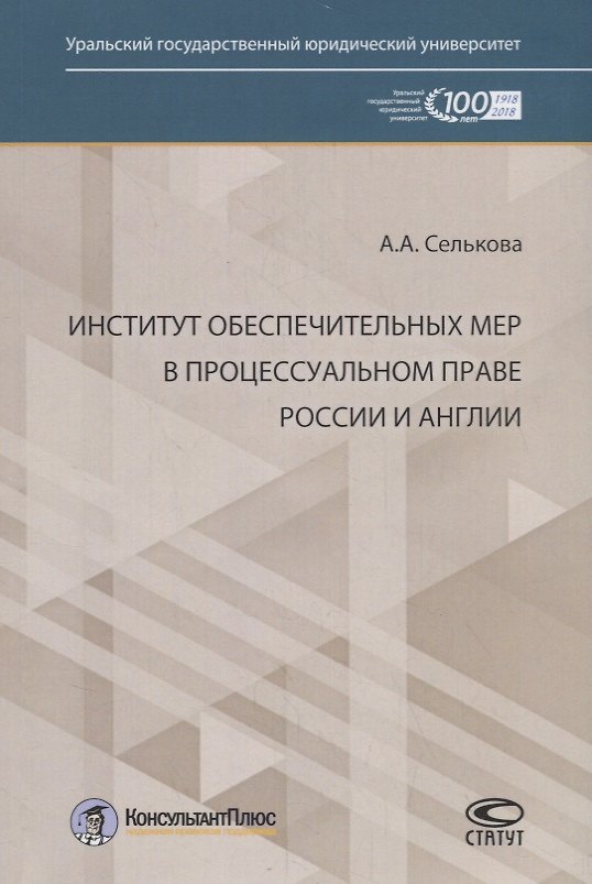 Книга Институт обеспечительных мер в процессуальном праве России и Англии () — 1