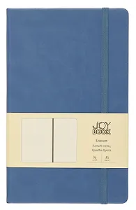 Книга для записей А5 96л кл. "Joy Book. Таинственный океан" иск.кожа, тонир.блок, скругл.углы, ляссе, резинка, карман на задн.форзаце