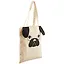 Сумка-шоппер с ушками Мопс 40см.*32см., текстиль — 2741009 — 2